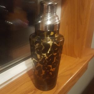 Cheetah print drink shaker